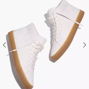 Madewell Sidewalk High-Top Sneakers in Recycled Canvas